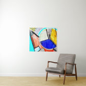 Abstract wiel wandkleed (In Situ (horizontaal))