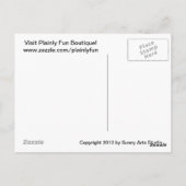 Abstract Wiener Dog Briefkaart (Achterkant)