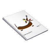 Abstract Wiener Dog Notebook Notitieboek (Rechterzijde)