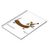 Abstract Wiener Dog Notebook Notitieboek (Linkerzijde)