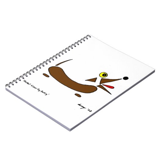 Abstract Wiener Dog Notebook Notitieboek (Linkerzijde)