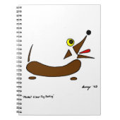 Abstract Wiener Dog Notebook Notitieboek (Voorkant)