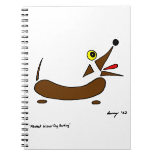 Abstract Wiener Dog Notebook Notitieboek