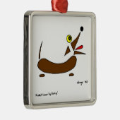 Abstract Wiener Dog Ornament (Rechts)