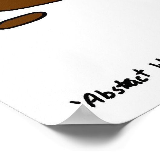 Abstract Wiener Dog Poster (Hoek)