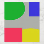 Abstract Wijn Etiket (Enkel label)