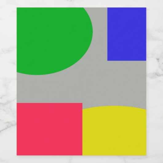 Abstract Wijn Etiket (Enkel label)