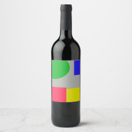 Abstract Wijn Etiket
