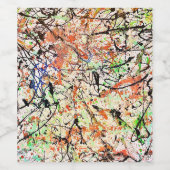 Abstract Wijnlabel Wijn Etiket (Enkel label)