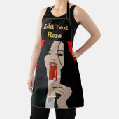 Abstract wijnontwerp voegt tekst toe, Schort (Insitu)