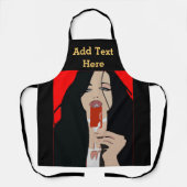 Abstract wijnontwerp voegt tekst toe, Schort (Voorkant)