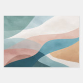 Abstract wikkelpapier Flat Sheet Set van 3 Inpakpapier Vel (Voorkant 3)