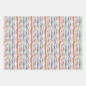 Abstract wikkelpapier Flat Sheet Set van 3 Inpakpapier Vel (Voorkant 2)