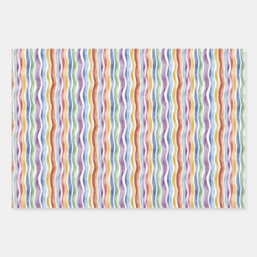Abstract wikkelpapier Flat Sheet Set van 3 Inpakpapier Vel (Voorkant 2)