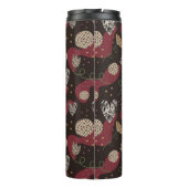 Abstract wild naadloos patroon thermosbeker (Achterkant)