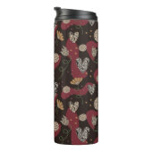 Abstract wild naadloos patroon thermosbeker (Geroteerd rechts)