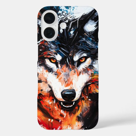 Abstract Wild Spirit Wolf Case-Mate iPhone Case (Achterkant)
