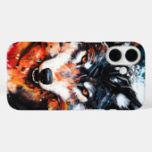 Abstract Wild Spirit Wolf Case-Mate iPhone Case (Achterkant (horizontaal))