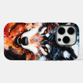 Abstract Wild Spirit Wolf Case-Mate iPhone Case (Achterkant (horizontaal))