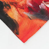 Abstract Wild Spirit Wolf Fleece Deken (Hoek)