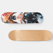 Abstract Wild Spirit Wolf Persoonlijk Skateboard (Horizontaal)