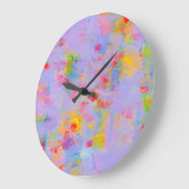 Abstract Wildflower Field Design Keychain Grote Klok (Hoek)