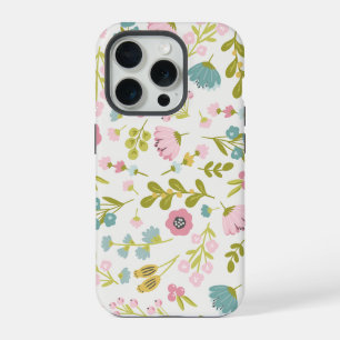 Abstract Wildflower-patroon iPhone 15 Pro Case