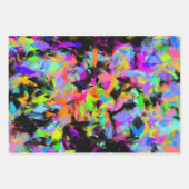 Abstract Willekeurige Rommelige Verf Kleur Explosi Inpakpapier Vel (Voorkant)