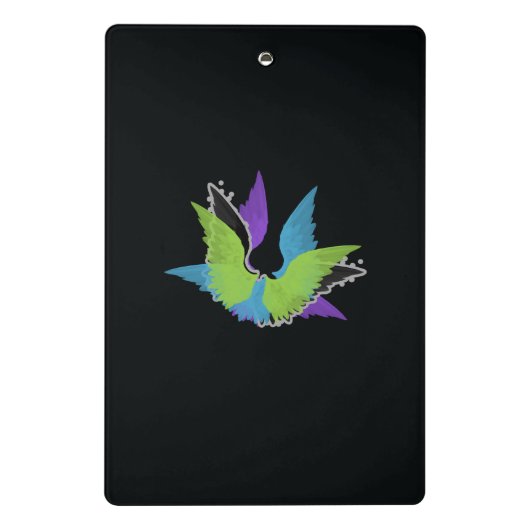 Abstract Wings Mini Klembord (Achterkant)