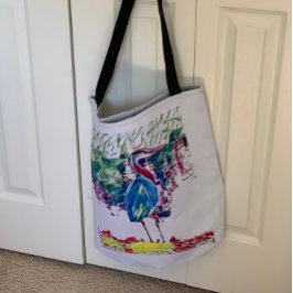 Abstract winkelen in de natuur- en natuurbeker tote bag