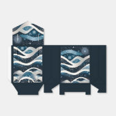 Abstract Winter Wonderland-tent Bedankdoosjes (Uitgevouwen)