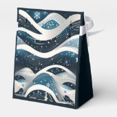 Abstract Winter Wonderland-tent Bedankdoosjes (Achterkant)