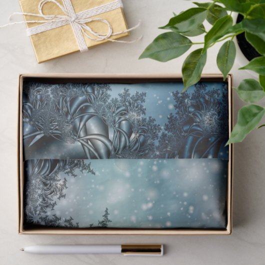 Abstract winterfractal 32 Achtergrondweefselpapier Tissuepapier (Geschenk)