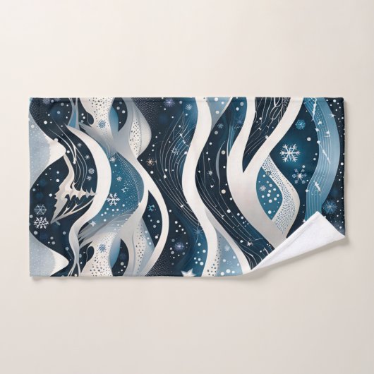 Abstract Winterwonderland Bad Handdoek (Handdoek)
