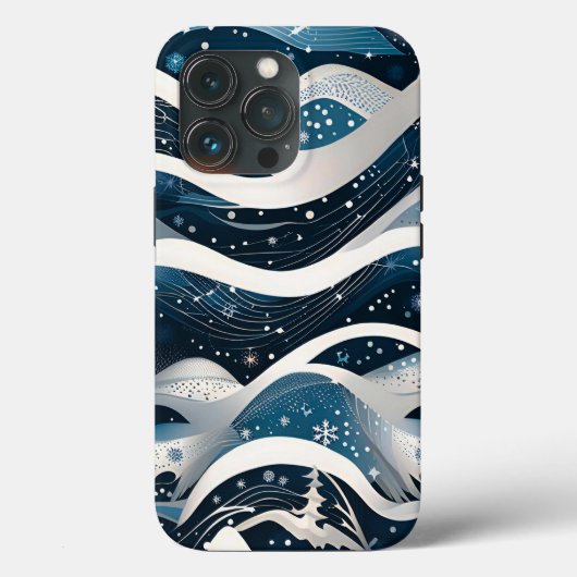 Abstract Winterwonderland Case-Mate iPhone Case (Achterkant)