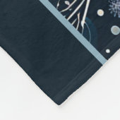 Abstract Winterwonderland Fleece Deken (Hoek)