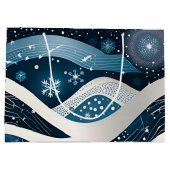 Abstract Winterwonderland Groot Cadeauzakje (Achterkant)