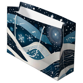 Abstract Winterwonderland Groot Cadeauzakje