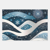 Abstract Winterwonderland Inpakpapier Vel (Voorkant)