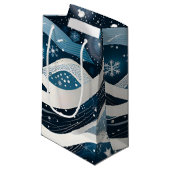 Abstract Winterwonderland Klein Cadeauzakje (Voorkant Gekanteld)