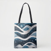 Abstract Winterwonderland Tote Bag (Voorkant)