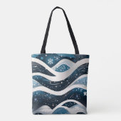 Abstract Winterwonderland Tote Bag (Achterkant)