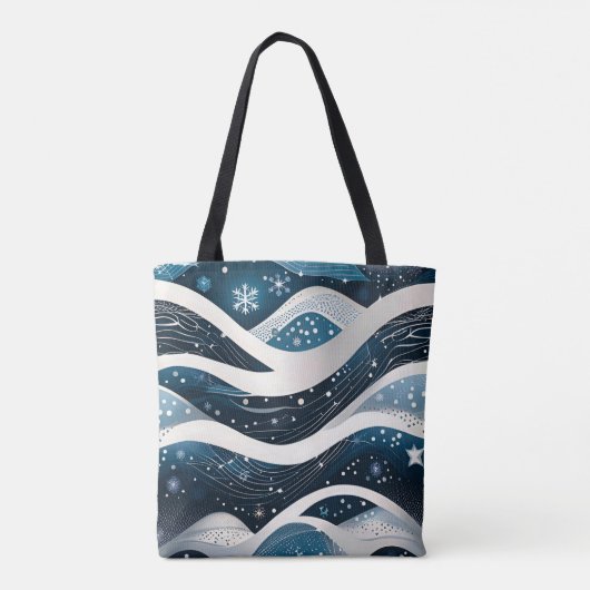 Abstract Winterwonderland Tote Bag (Achterkant)