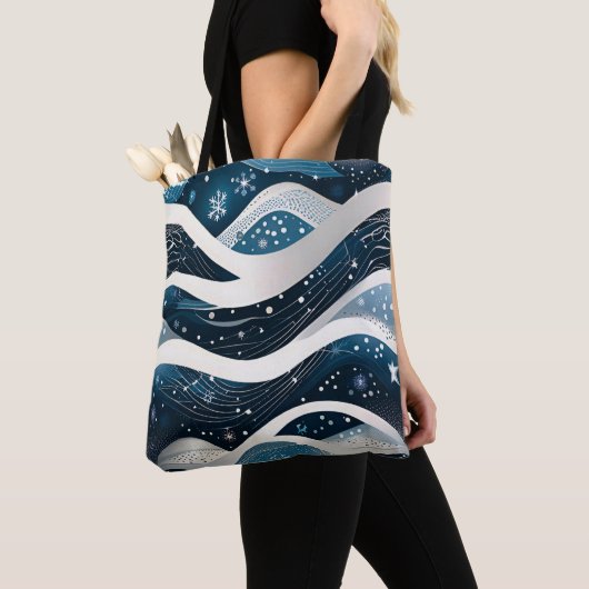 Abstract Winterwonderland Tote Bag (Dichtbij)