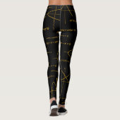 Abstract wiskunde patroon leggings (Achterkant)