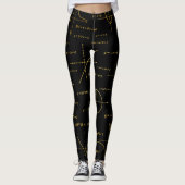 Abstract wiskunde patroon leggings (Voorkant)
