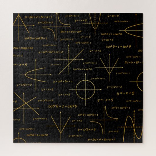 abstract wiskunde patroon legpuzzel (Verticaal)