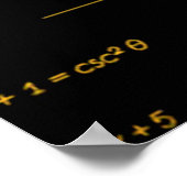 abstract wiskunde patroon poster (Hoek)