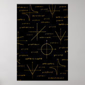 abstract wiskunde patroon poster (Voorkant)