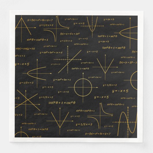 abstract wiskunde patroon servet (Voorkant)